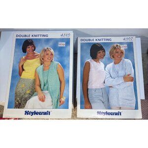Stylecraft Double Knitting Patterns 4510 & 4507 For Sweaters & Tops Sizes 30-42"